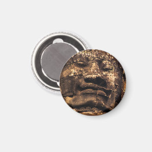 Buddha Totem Angkor Wat Circle Magnet
