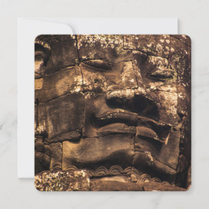 Buddha Totem at Angkor Wat - Greeting card