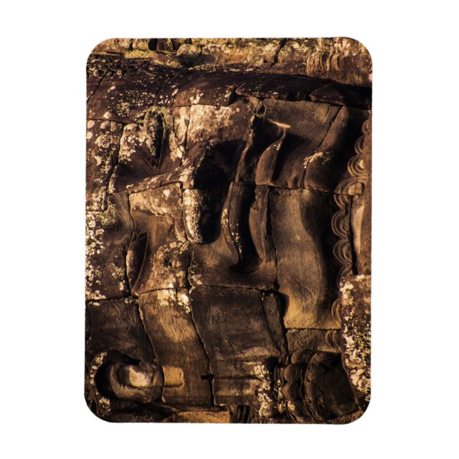 Buddha Totem at Angkor Wat - Magnet Rectangle  (Vertical)