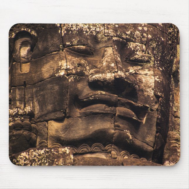 Buddha Totem at Angkor Wat - Mouse Mat (Front)