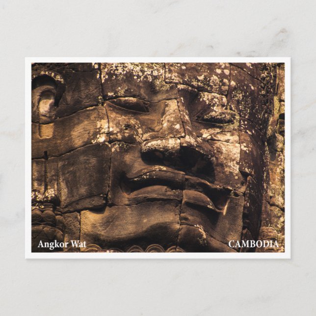 Buddha Totem at Angkor Wat - Travel Postcard (Front)