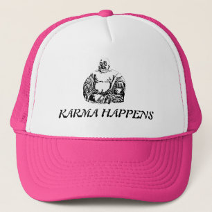 buddha trucker hat