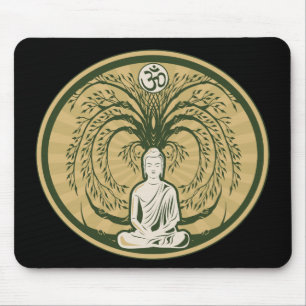 Buddha Under the Bodhi Tree Mouse Mat