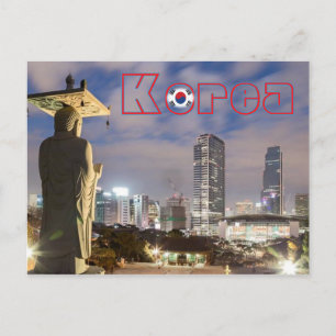 Buddha Watching Seoul Korea Postcard
