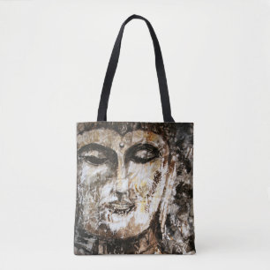 Buddha Watercolor Art Tote Bag