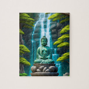 Buddha Waterfall Jigsaw Puzzle