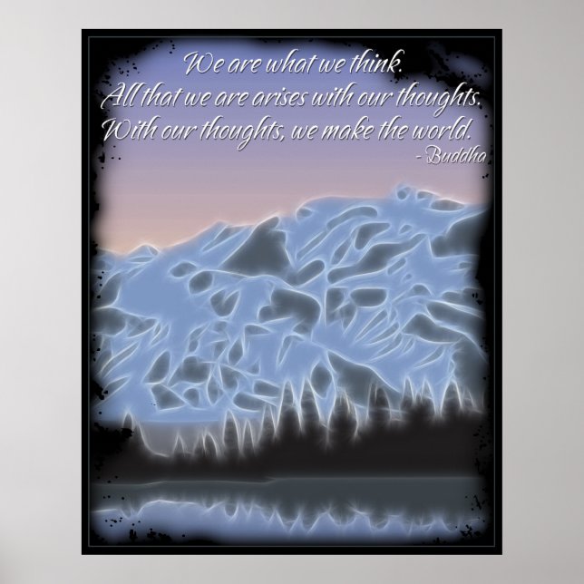 Buddha We Are What We Think Poster (Front)