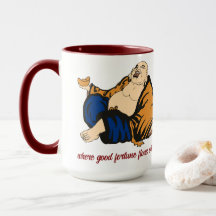 Buddha Where Good Fortune Flows With Every Sip