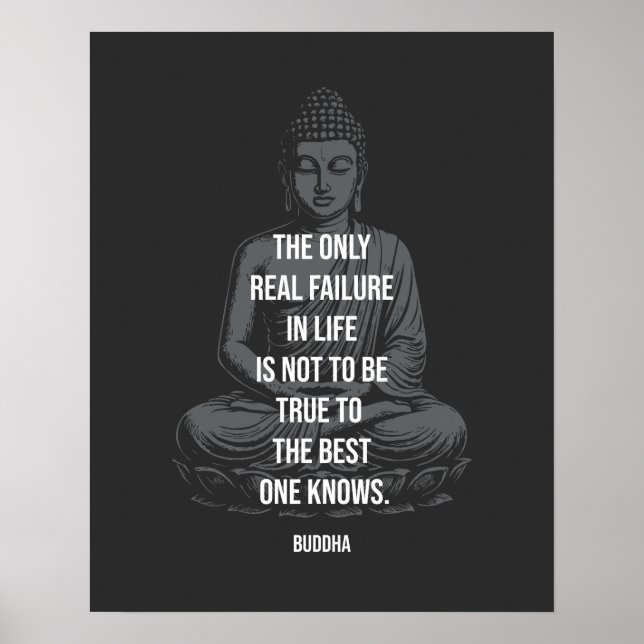 Buddha Wisdom: True to Your Best Self Poster (Front)