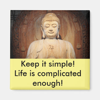 Buddha with quote magnet