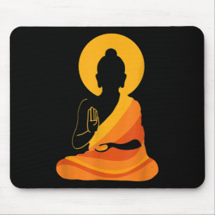 Buddha YingYang Zen Yoga, Relax, Enjoy Life Mouse Mat