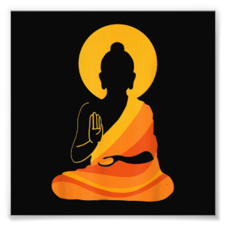 Buddha YingYang Zen Yoga, Relax, Enjoy Life Photo Print