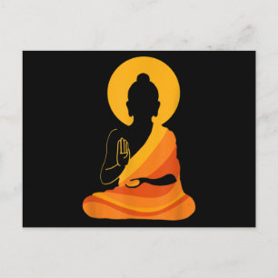 Buddha YingYang Zen Yoga, Relax, Enjoy Life Postcard