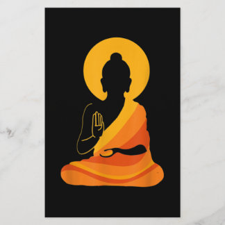 Buddha YingYang Zen Yoga, Relax, Enjoy Life Stationery