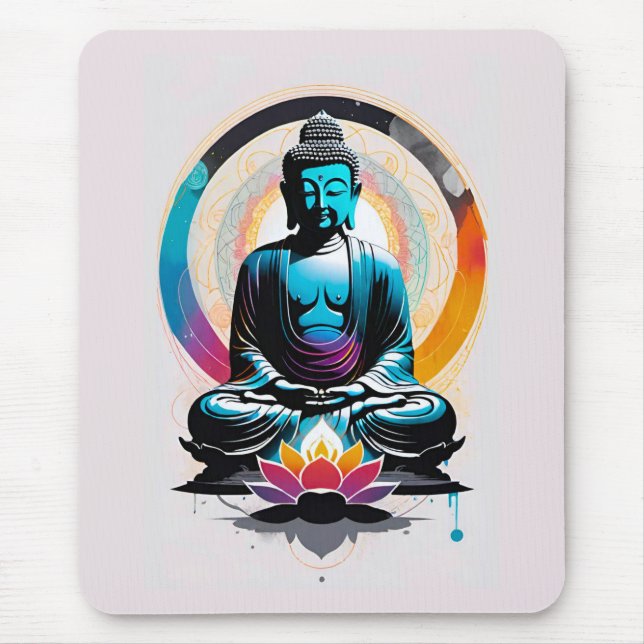Buddha Zen Art  Mouse Mat (Front)