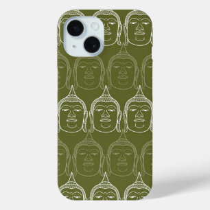 Buddha Zen Art Spiritual Asian Modern Art Pattern iPhone 15 Case