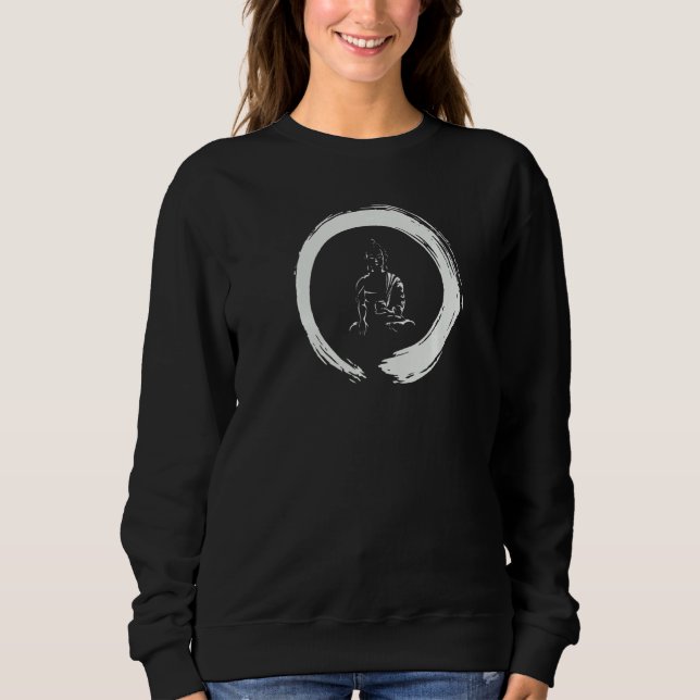 Buddha  Zen Buddhism Meditation Sweatshirt (Front)