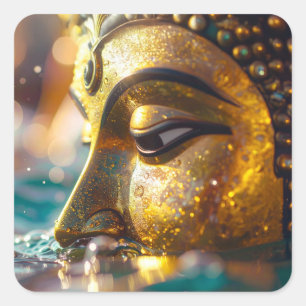 BUDDHA - ZEN BUDDHISM SQUARE STICKER