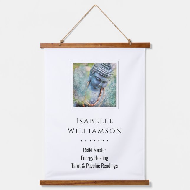 Buddha Zen Reiki Yoga Meditation Sacred Spiritual  Hanging Tapestry (Front)