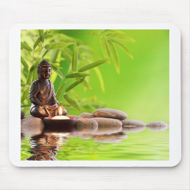 buddha zen serenity garden mouse mat (Front)