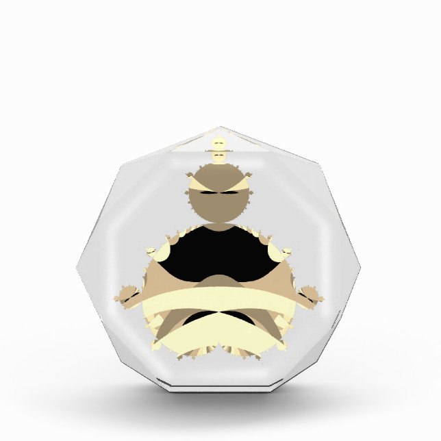 Buddhabrot Mandelbrot Set Gautama Buddha Image Photo Block (Front)