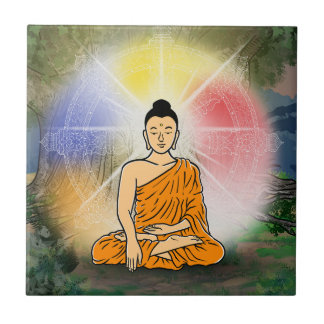 Buddha's Enlightenment Ceramic Tile