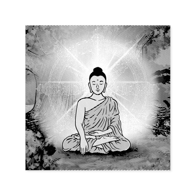 Buddha's Enlightenment Self-inking Stamp (Design)