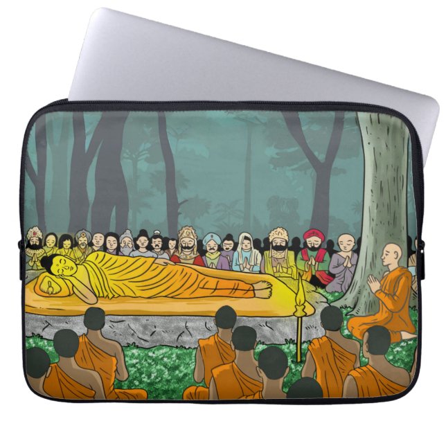 Buddha's Final Nirvana Laptop Sleeve (Front)