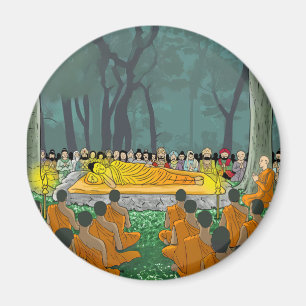 Buddha's Final Nirvana Magnet