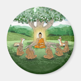 Buddha's First Sermon Teaching Magnet