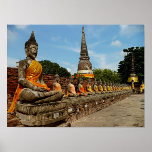 Buddhas in Ayutthaya Poster