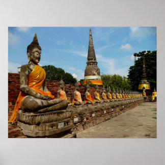 Buddhas in Ayutthaya Poster