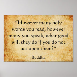 Buddha's Inspirational Quote Poster