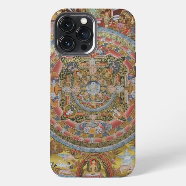 Buddha's Life Mandala iPhone Case (Back)