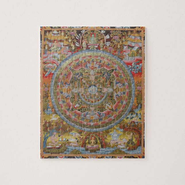 Buddha's Life Mandala Puzzle (Vertical)