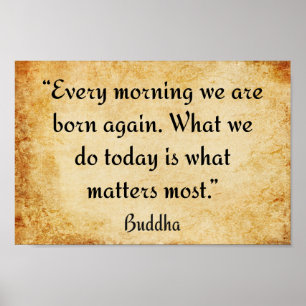 Buddha's Motivational Quote Poster