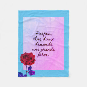 BuddhaToday #1 Cozy Buddha Bleu bébé Miami Rose Fleece Blanket