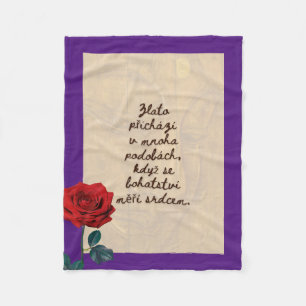 BuddhaToday #3 Útulný Buddha   Fleece Blanket