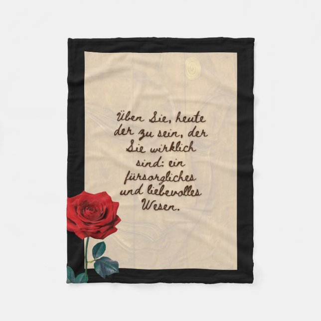 BuddhaToday #7 Gemütlicher Buddha  Fleece Blanket (Front)