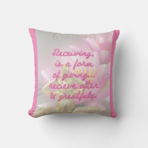 BuddhaToday Flowering Frog Quote Pillow #3