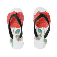 BuddhaToday Kids #3 Zen Rose Flip Flops