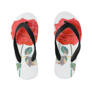 BuddhaToday Kids #3 Zen Rose Flip Flops