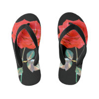 BuddhaToday Kids #4 Zen Rose Flip Flops