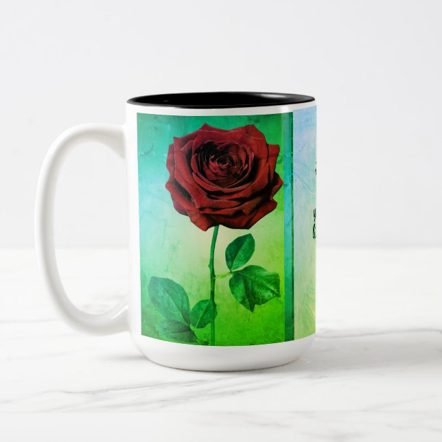 BuddhaToday V1 #13 Zen Mug - Buddha Rose  (Left)