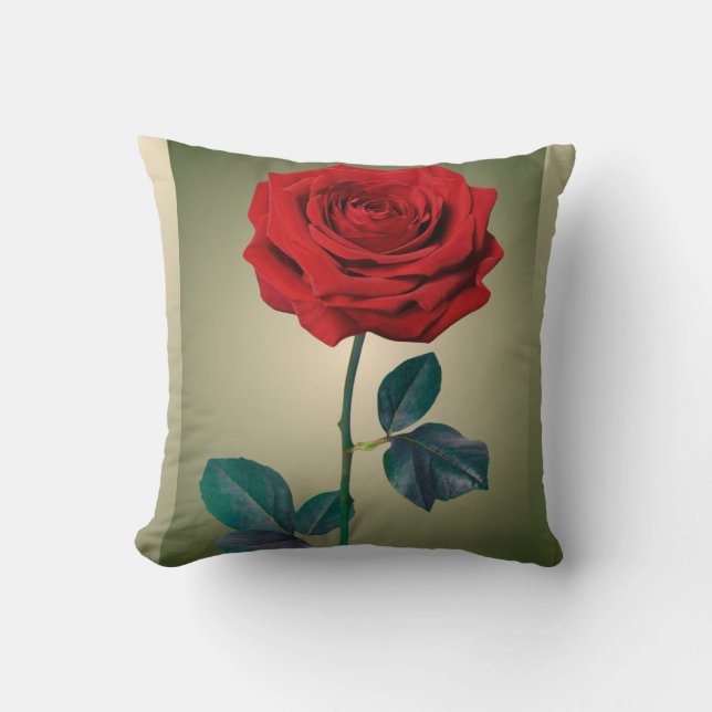 BuddhaToday V1 #9 Peace Pillow - Rose & Quote  (Front)