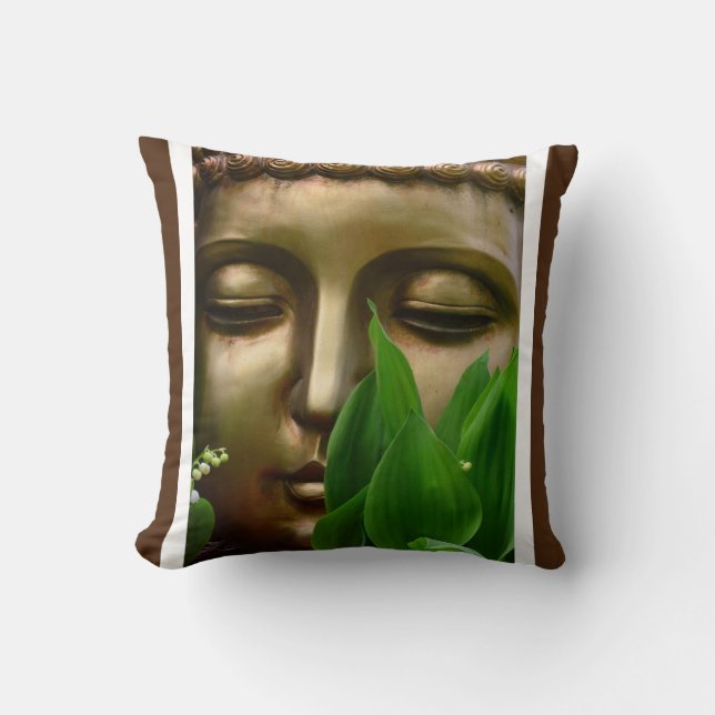 BuddhaToday V2 Peace Pillow #1 w/Quote (Front)