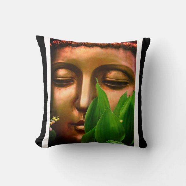 BuddhaToday V2 Peace Pillow #5 w/Quote (Front)