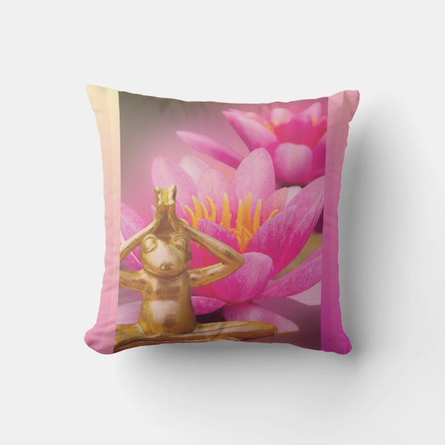 BuddhaToday V3 #4 Flowering Frog Cushion (Front)