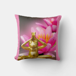 BuddhaToday V3 Flowering Frog #2 Quote Pillow