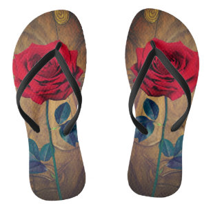 BuddhaToday 'Walk in Peace' #2 Recoleta Rose Flip Flops